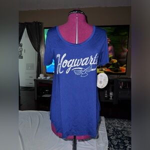 NWT Harry Potter Blue Hogwarts Tee